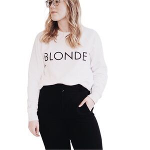 BRUNETTE The Label Blonde Crew Sweatshirt